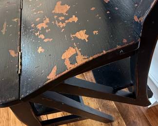 Hitchcock Style Library Step Stool Chair