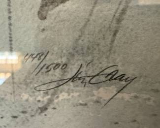 Jim Gray Signed Cardinal Print