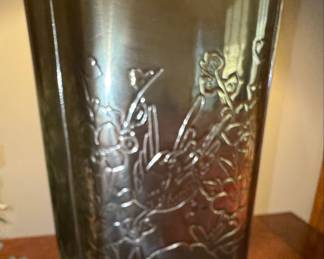 Chinoiserie Style Brass Tea Canister Table Lamp