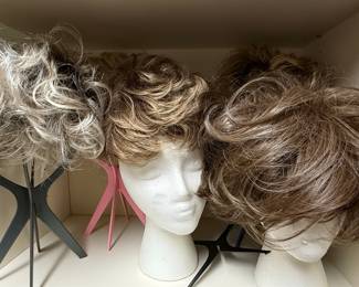 Paula Young Style Wigs on Stands