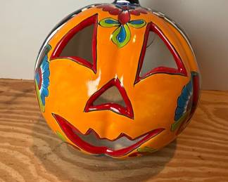 Talavera Pumpkin Lantern