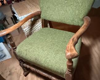Jacobean Revival Bobbin and Block Armchair Style