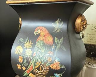 Chinoiserie Style Urn Lamp with Lion Handles