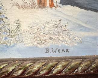 B. Wear Winter Landscape Oil Painting