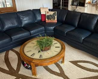 King Hickory Leather Sectional Sofa