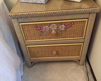 wicker night stand
