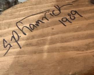signed duck decoy