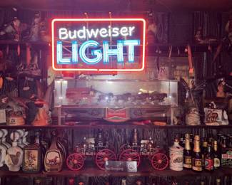 1983 Budweiser Light neon sign