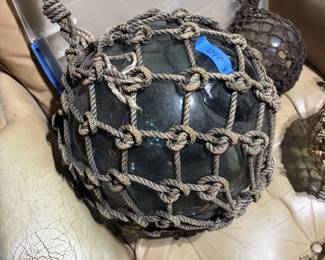 vintage glass buoy