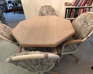 Chromcraft Table with 4 Chairs