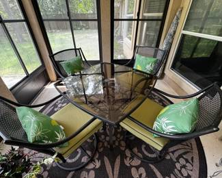 Patio Set w/ Glass Top