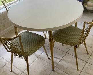 Mid-Century Round Table w/ Chairs