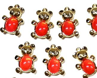 Deadstock 70s Trifari Jelly Belly Bear Charms