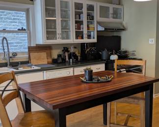 Boos Le Classique Cherry Butcher Block Kitchen Table - kitchen tools, cabinets, lighting, and MORE