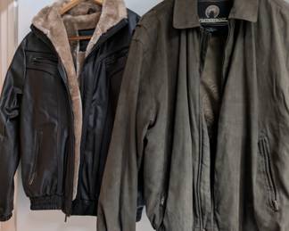 Men's leather bomber jackets