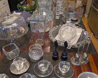 crystal and glassware collection