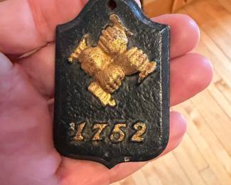 Metal Fireman's Plaque