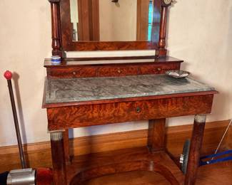 French Empire Style Console Dressing Table