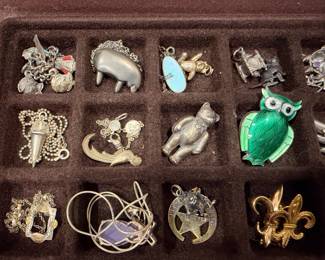 Sterling Silver Charms and Pins