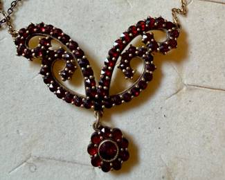 Bohemian Garnet necklace