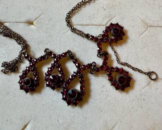 Bohemian Garnet necklace