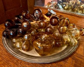 Vintage Glass Grapes
