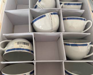 Aida Bleu China Set - Christofle