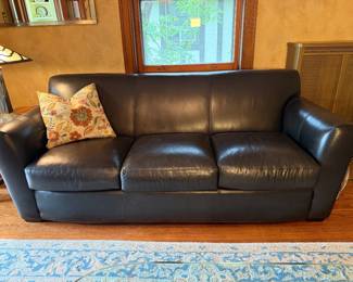 Pottery Barn Leather Sofa