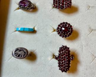 Bohemian Garnet rings