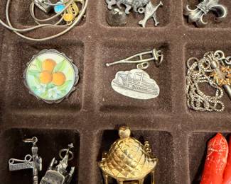 Sterling Silver Charms and Coral