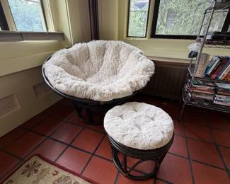 Papasan with Ottoman