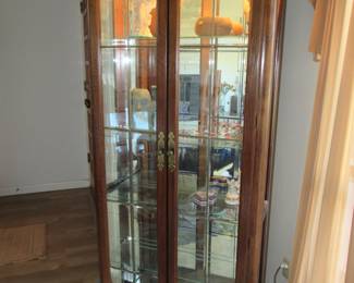 lighted glass front China Cabinet