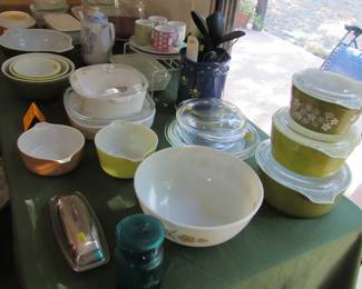 Pyrex and Corning ware