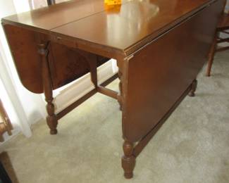 Walnut drop leaf table