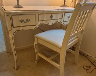 Vintage Henry Link French Provincial Desk and Chair Set