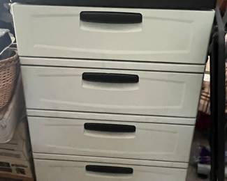 Sterilite 4-Drawer Wide Storage Tower