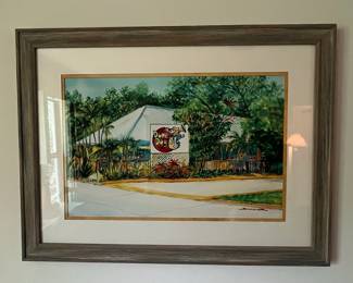 Dune Dog Cafe Watercolor by Schuler