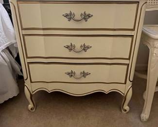 Dixie Furniture French Provincial Three-Drawer Nightstand