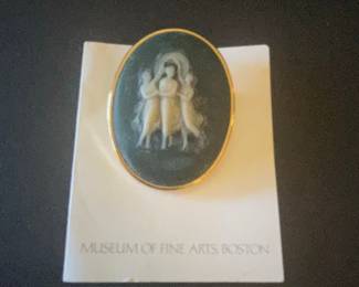 Museum of Fine Arts Boston Three Graces Cameo Pin