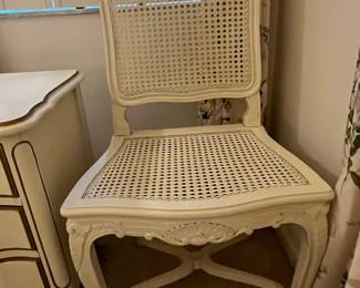 Louis XV Style Cane Back Side Chair