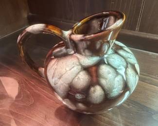 West German Drip Glaze Pitcher