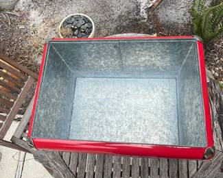 Vintage Coca-Cola Metal Cooler by Progress Refrigerator Co.