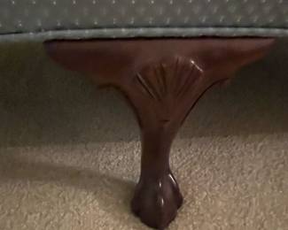 Chippendale Style Camelback Sofa with Ball and Claw Feet
