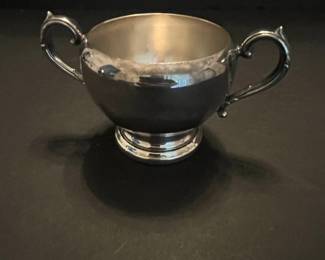Sterling Silver Sugar Bowl and Creamer Set