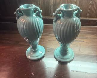 Pair of Vintage Haeger Pottery Urn Vases
