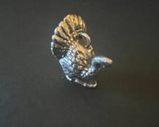 Sterling Silver Turkey Charm
