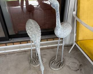 Vintage Cast Aluminum Garden Cranes
