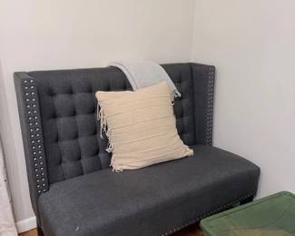 Gray bench