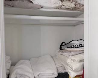 assorted linens and towels