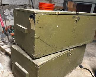 121 militarystylewoodenstoragechestsset